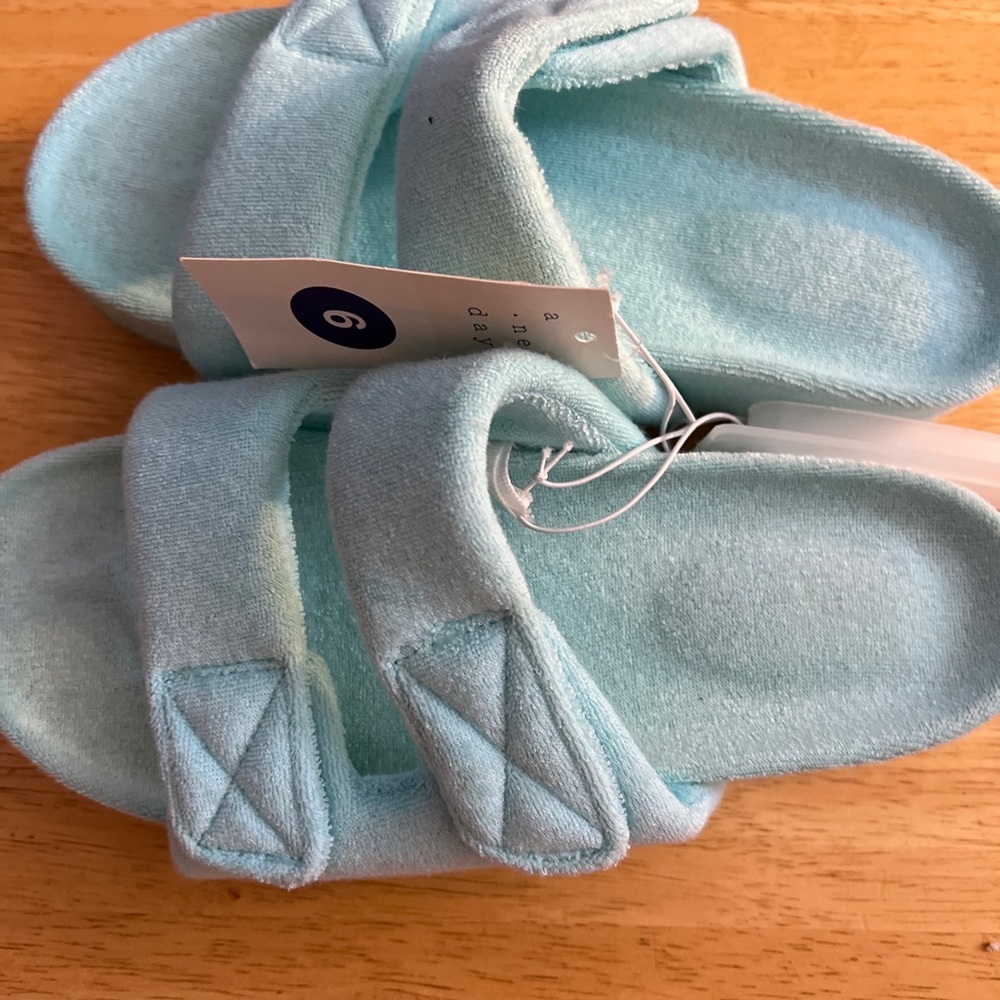 A New Day women’s slides sandal’s light blue sz 6